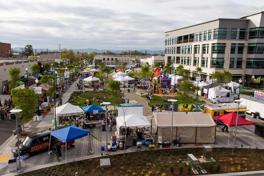 Downtown Medford market day Downtown Medford market day